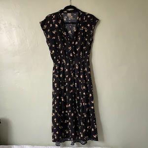 ASOS Black dress with floral pattern
